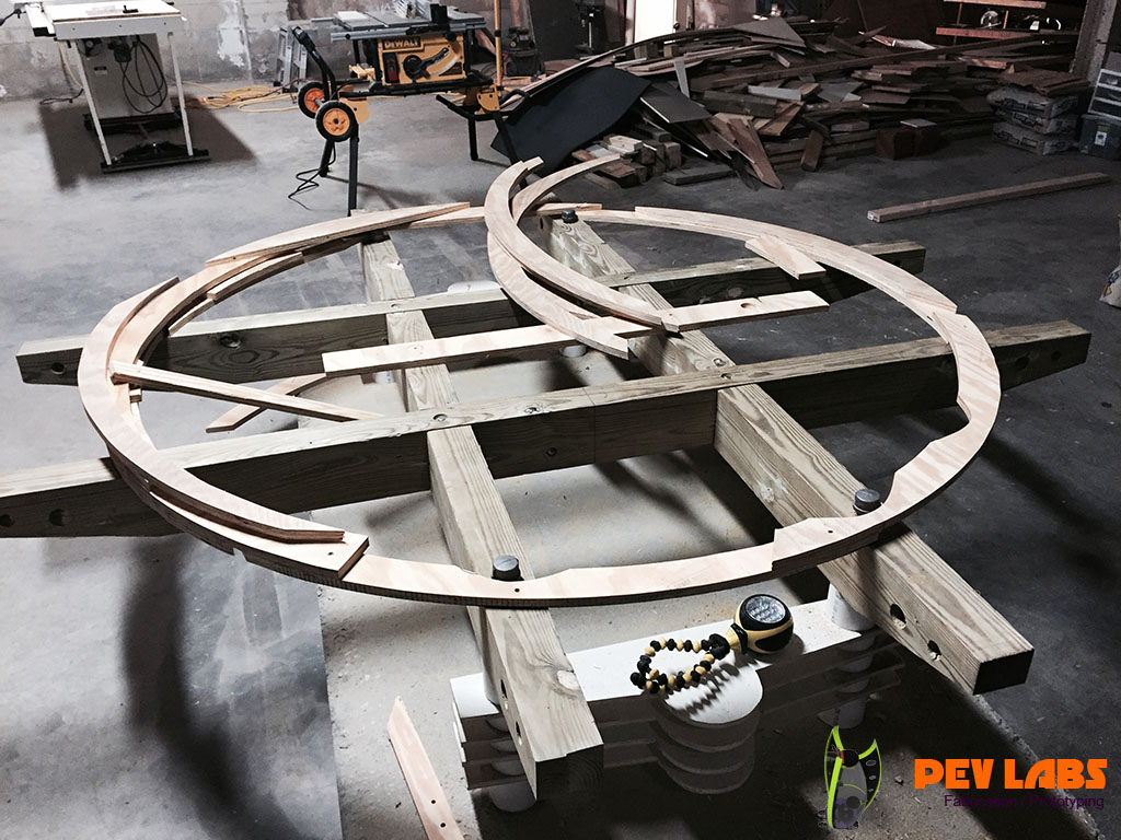 Fabrication of Form for Bent Wood Laminating Fabrication of