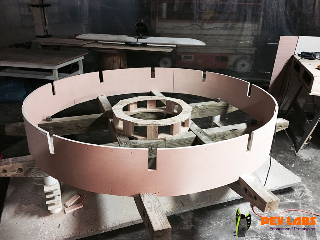 Fabrication of Plywood Curved Laminated Beam Fabrication of Plywood Curved Laminated Beam