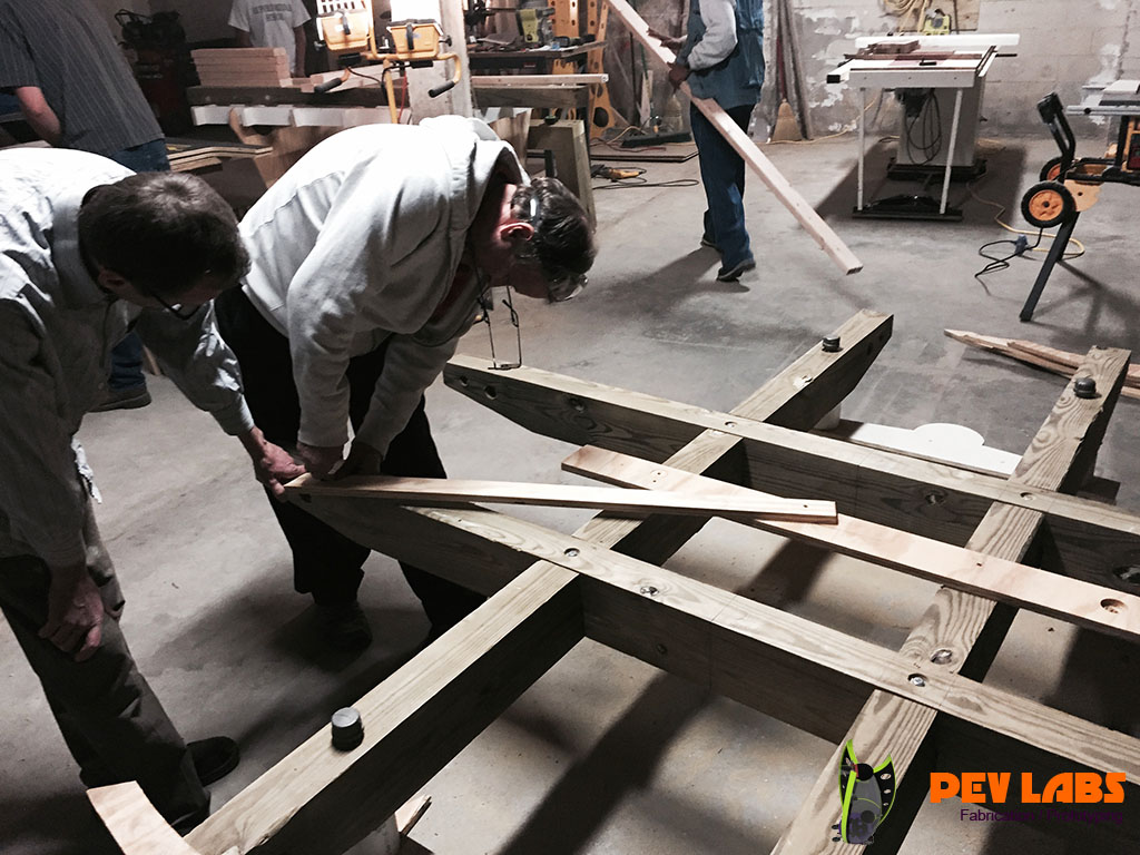 Fabrication of Timber Framing of Large Table Fabrication of Timber Framing of Large Table