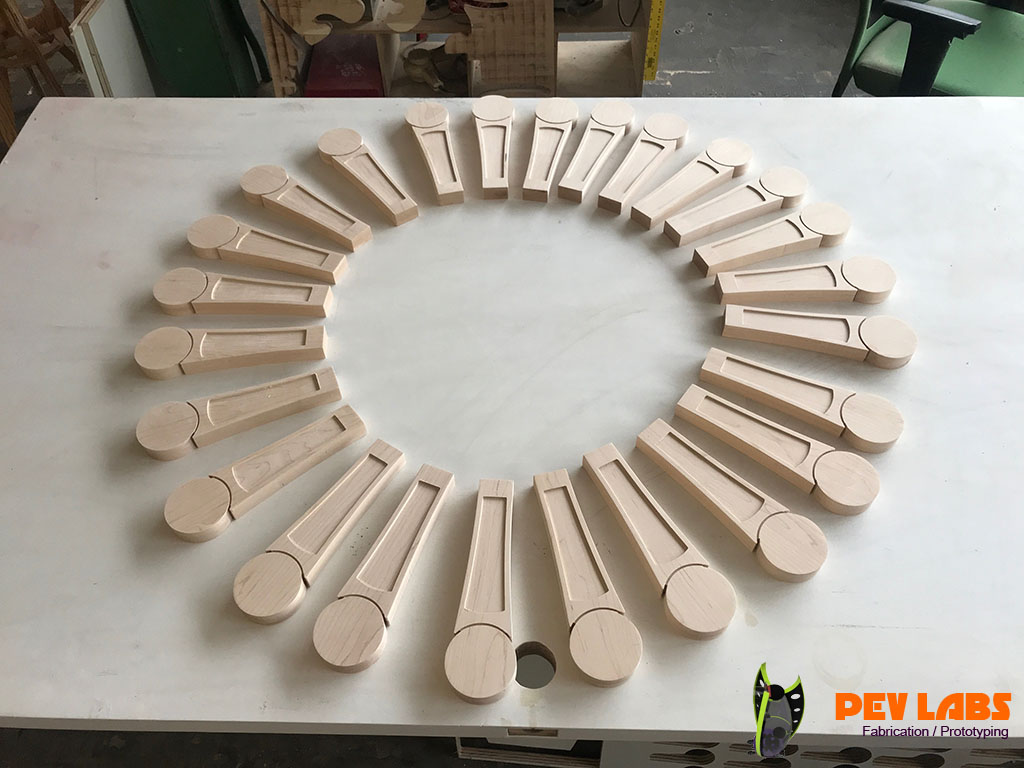 Array of Wooden Tap Handles Array of Wooden Tap Handles