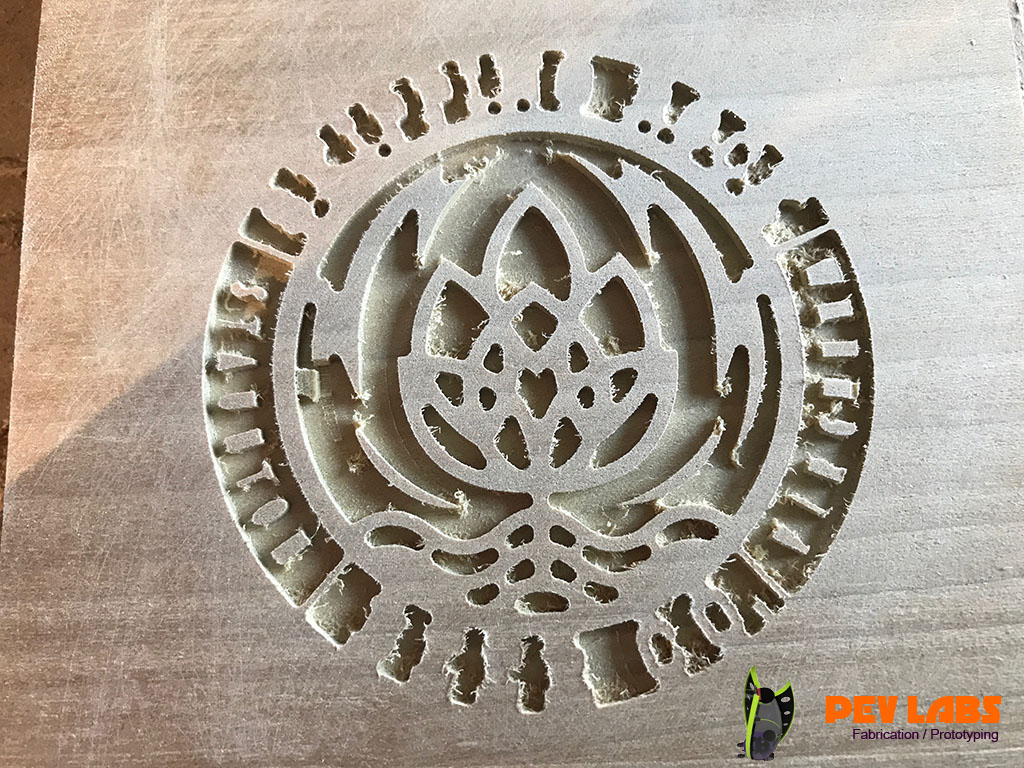 Logo CNC Pocket Cut Rough 3 Logo CNC Pocket Cut Rough 3