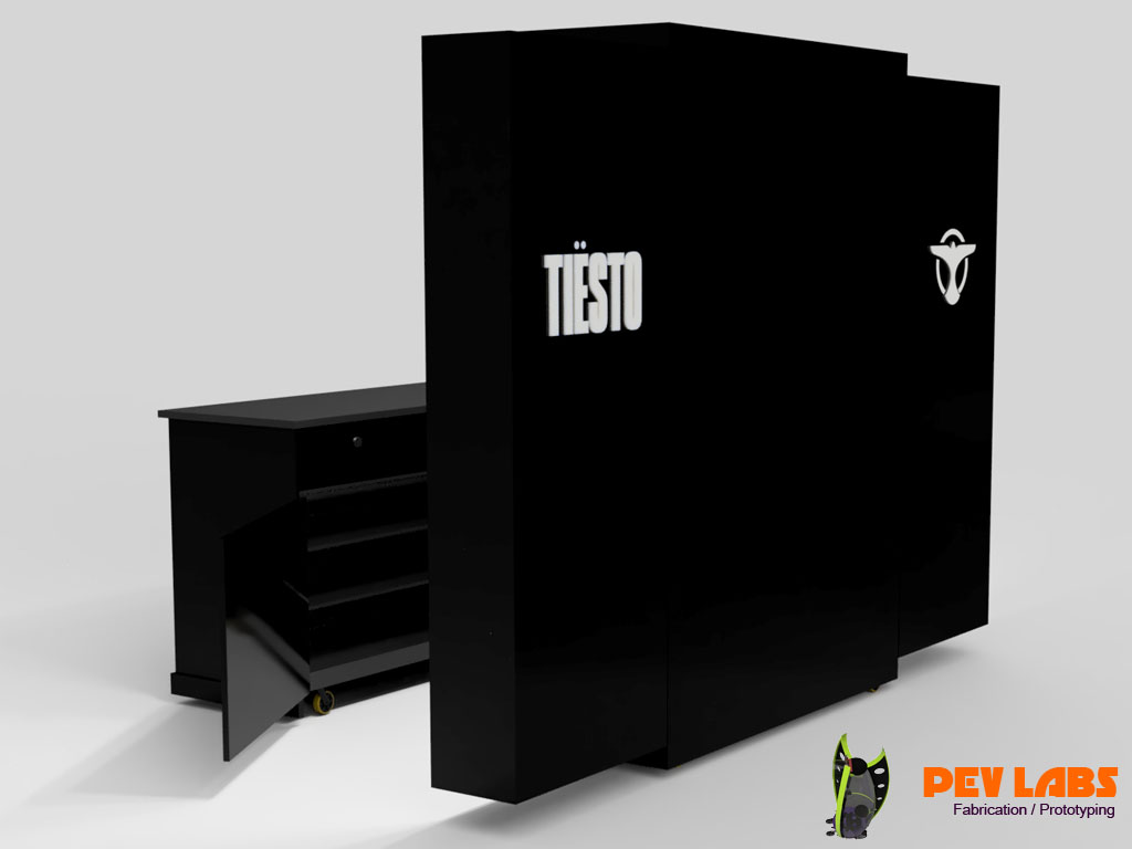 Tiesto Merch Cabinet Rear Branding Tiesto Merch Cabinet Rear Branding