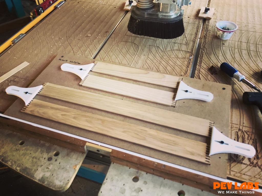 CNC Jig for Milling Serving Trays CNC Jig for Milling Serving Trays