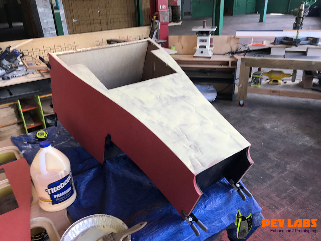 Applying Glue for Panel Lamination Applying Glue for Panel Lamination