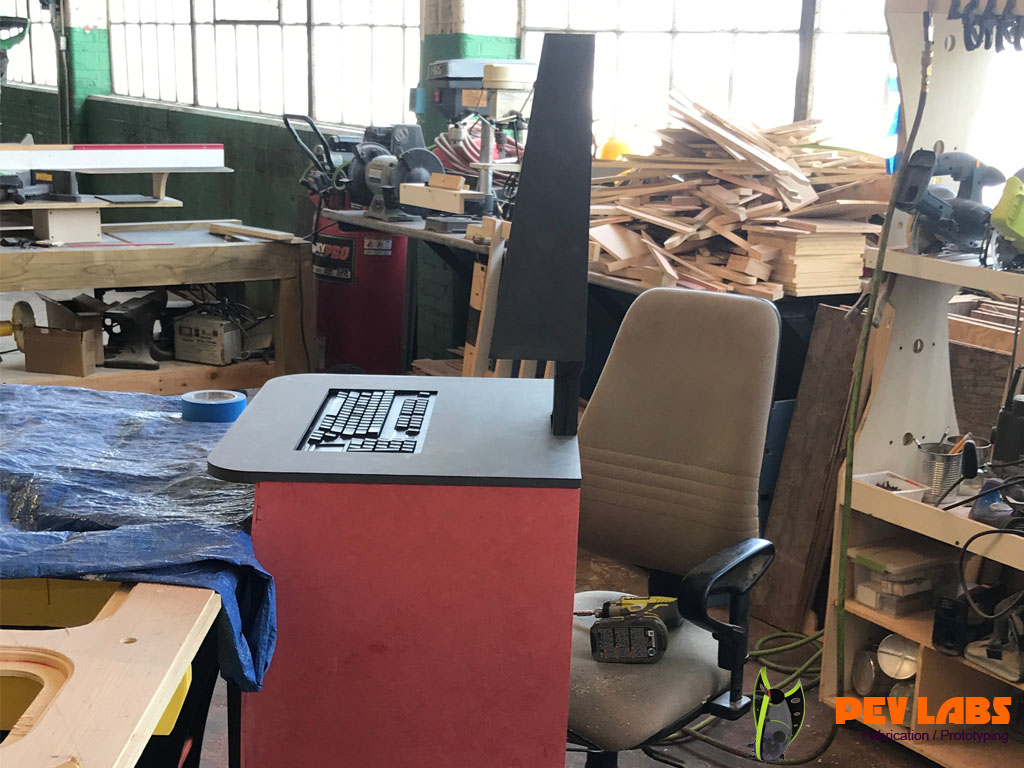 Test Fit Monitor Shell on Kiosk Test Fit Monitor Shell on Kiosk