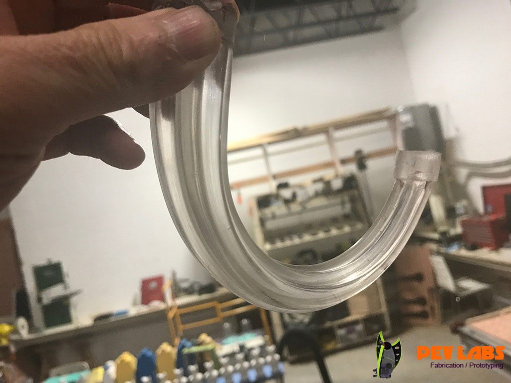 Custom 3D Clear Resin Cast Chandelier Replacement Arm in Charlottesville VA