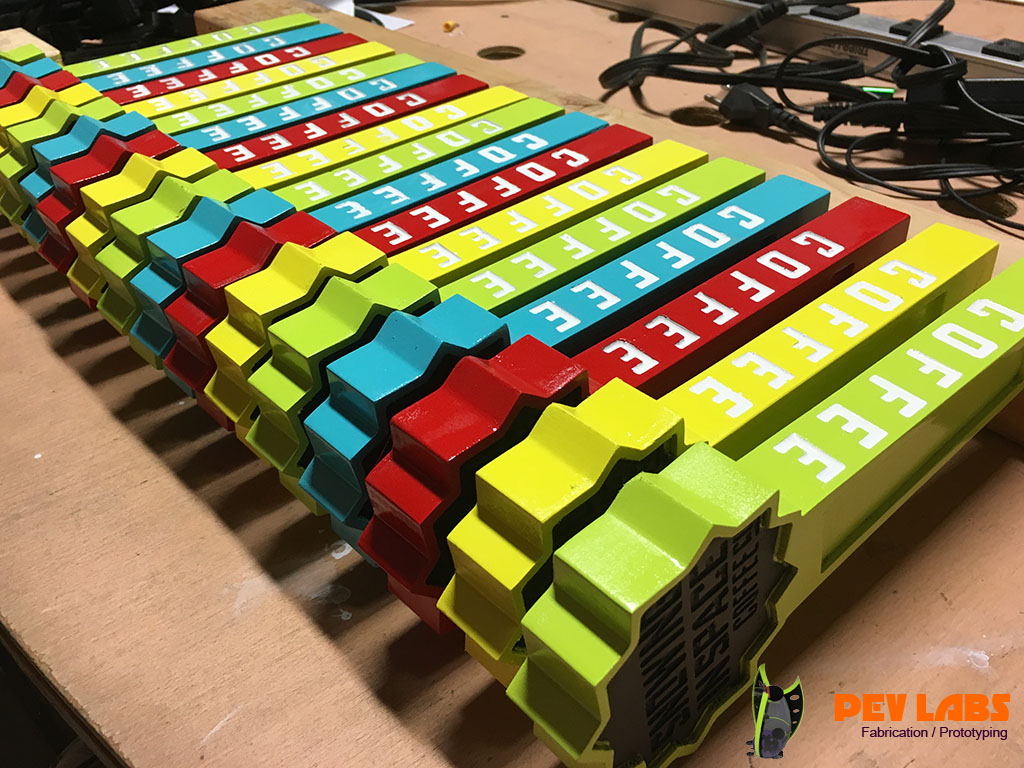 Resin Casting Services for Snowing In Space Handles Coffee