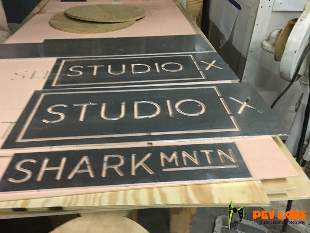 CNC Milled Aluminum Signs at IX Business Park CNC Milled Aluminum Signs