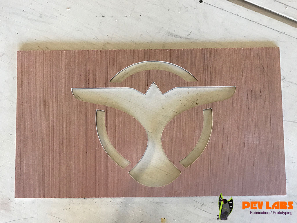 CNC Milled Sign Logo Placement Jig CNC Milled Sign Logo Placement Jig