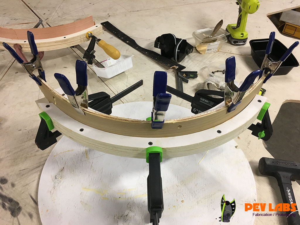 Clamping Glueing Laminated Curve Jig Clamping Glueing Laminated Curve